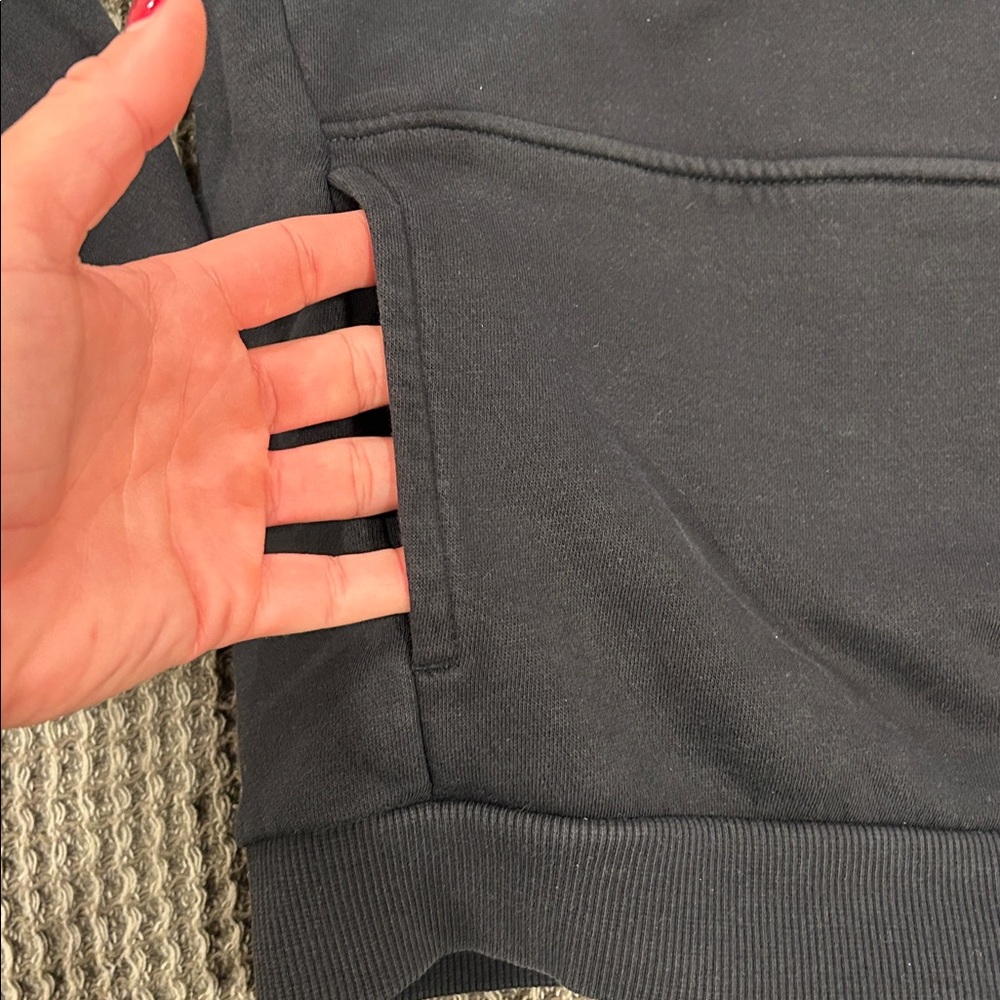 Nike Black Hoodie with White Logo - Picture 4 of 6